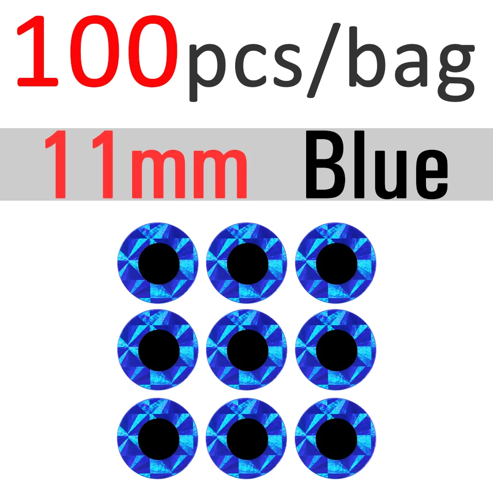 11mm Blue 100pcs