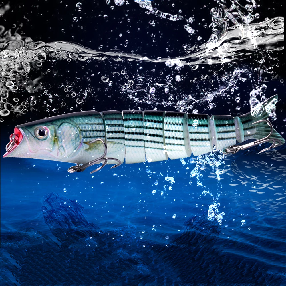 CCLTBA-SEÑUELOS DE pesca de trucha, cebo Minnow articulado, aparejos de pesca, Wobbler Swimbait, 14cm, 21,5g - imagen 5