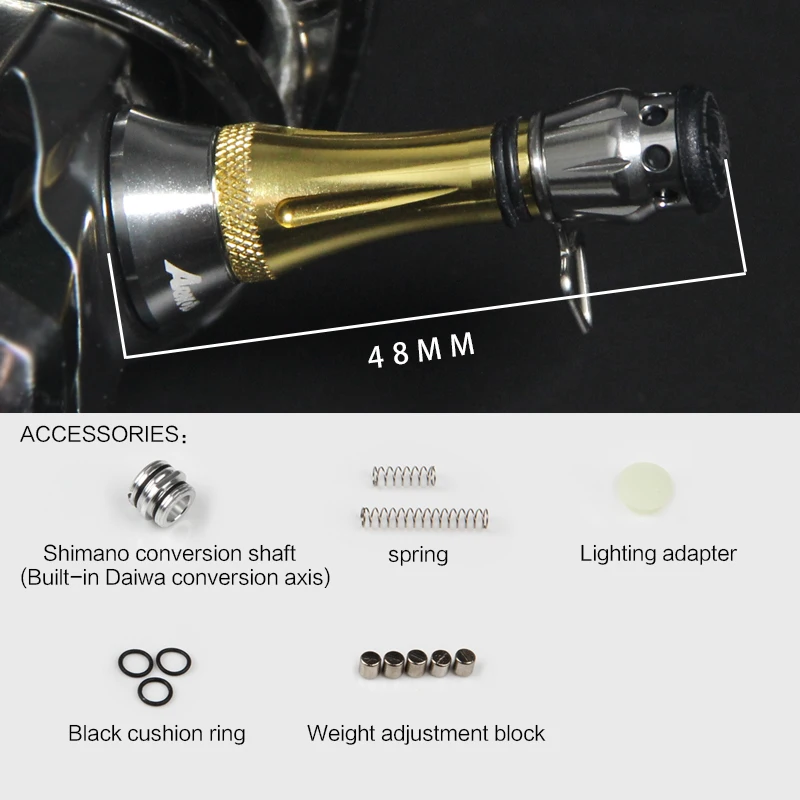 Jitai-carrete giratorio de pesca, soporte de equilibrio para Shimano Daiwa - imagen 5