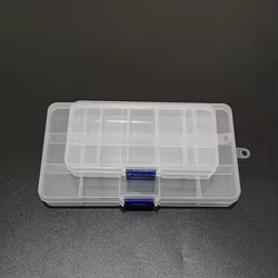 Cajas de almacenamiento multifuncionales, 10/15 espacios en blanco, Caja impermeable para accesorios de Señuelos de Pesca, B550