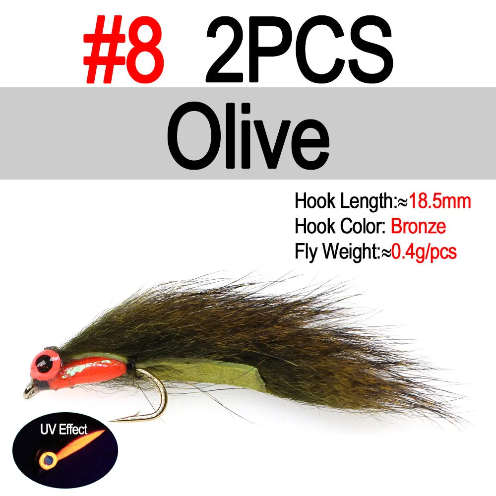 2pcs Olive size8
