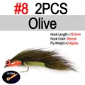2pcs Olive size8