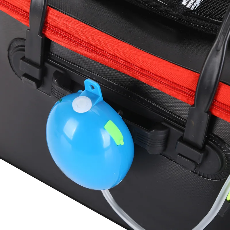 Cubo de pesca portátil EVA, bolsa plegable, caja de pescado vivo, bomba de oxígeno, bolsas de almacenamiento de aparejos de pesca al aire libre - imagen 4