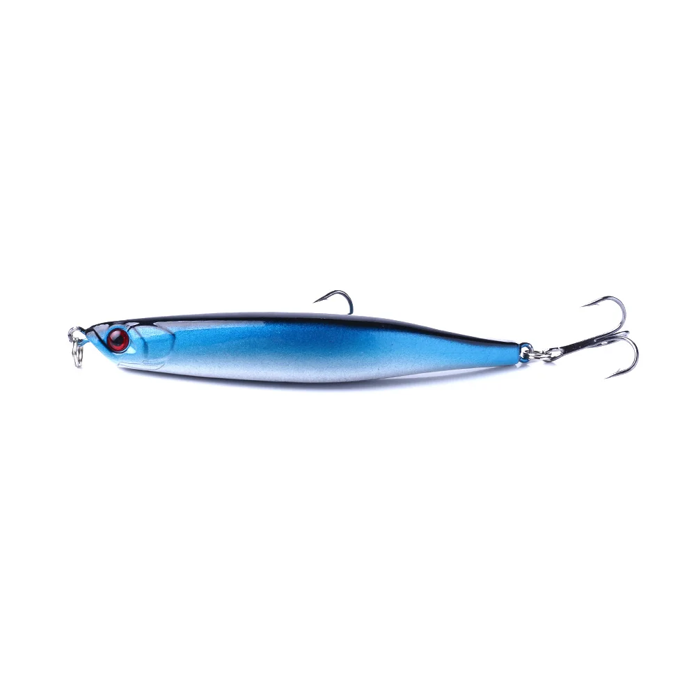 10 Piezas de Señuelos de Pesca Jerkbait Minnow Pencil de 9 cm y 8.2 g, Señuelo Duro # 6 Anzuelos para Lubina, Lucio, Trucha, Perca, Agua Dulce y Salada, Equipo de Pesca - imagen 5