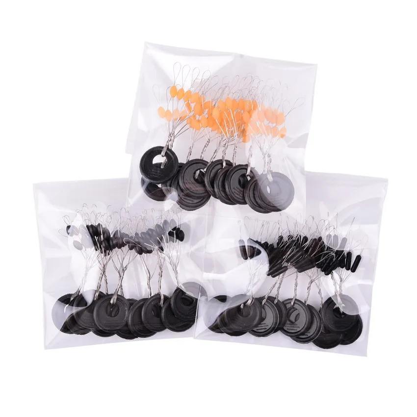 Juego de bolas espaciales de goma de alta calidad para carpa marina, accesorios de pesca con mosca, cebo giratorio, herramienta deportiva para carpa, 60 piezas, 10 grupos - imagen 5