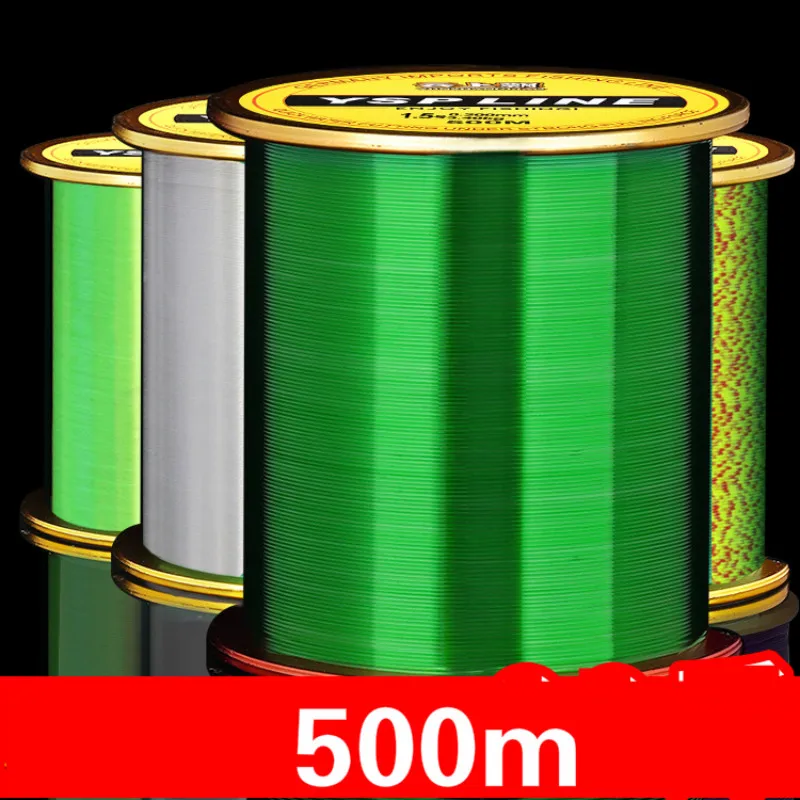 Sedal de Pesca telescópico de nailon, 500m, superfuerte, para Mar, monofilamento - imagen 3