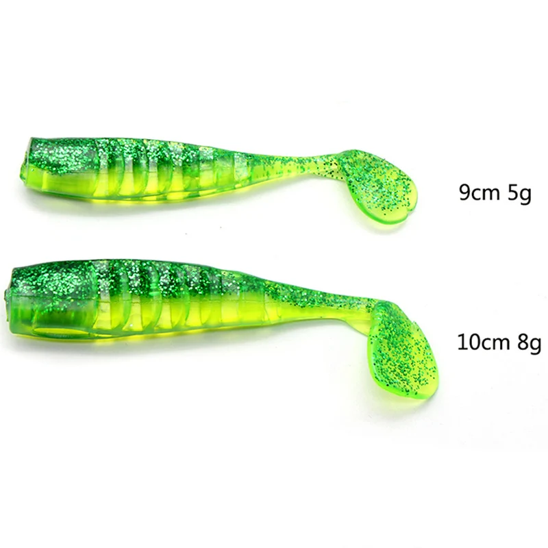 Multicolor Minnow Jig Head Fishing Lure Soft Pike Lure 9cm / 10cm Bass Fishing Shad Soft Bait Boat Code Seabass Bait For Zand - imagen 5