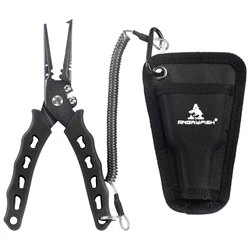 Angryfish-Alicates de pesca de acero inoxidable 420, cortadores trenzados, removedor de anzuelos, aparejos de pesca resistentes, herramienta de alta calidad