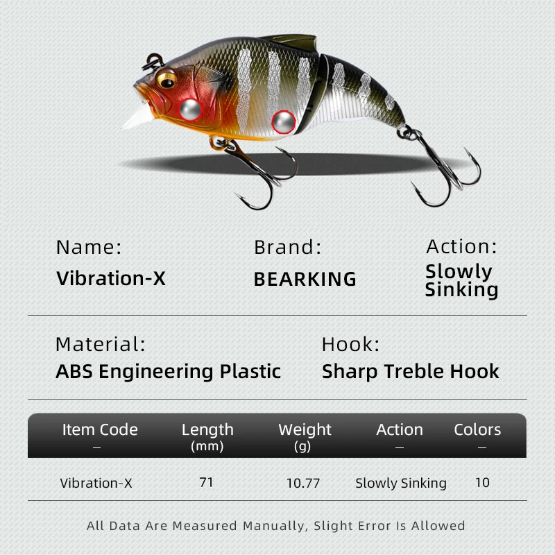 Bearking Wobbler Vibratorio – Señuelo Artificial para Pesca en Hielo - imagen 2