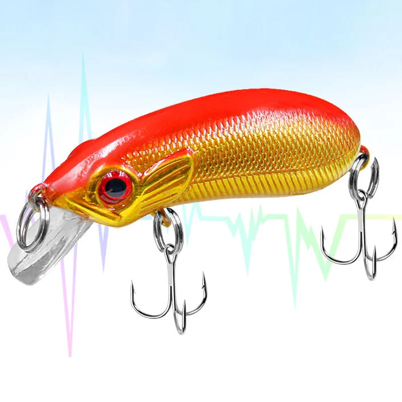 POETRYYI-cebos crankbaits de hundimiento lento, cebos con gancho, wobbler, manivela, Señuelos de Pesca, aparejos para trucha, perca, zander, crappie, 5cm, 6,6g - imagen 5