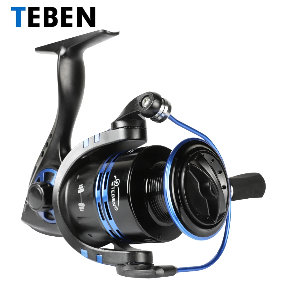 Teben-carrete giratorio para pesca de carpa, Max Drag accesorio Original de 18kg, 8 BB, 5,2: 1, para agua dulce, Serie 2000-6000, plegable, mango EVA - imagen 5