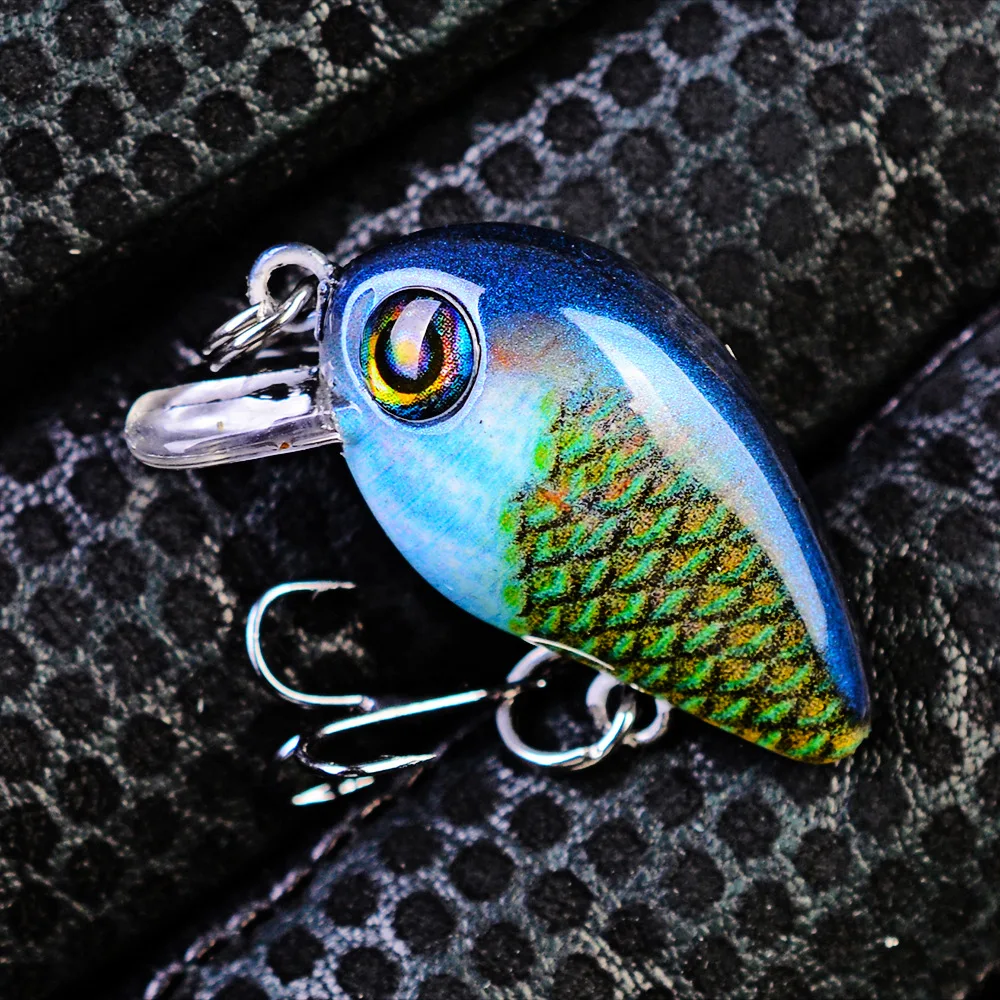 Señuelos de Pesca giratorios ultraligeros, cebos artificiales de agua dulce, Micro Wobbler Crankbait, 28,5mm, 1,95g, 10 Uds. - imagen 5