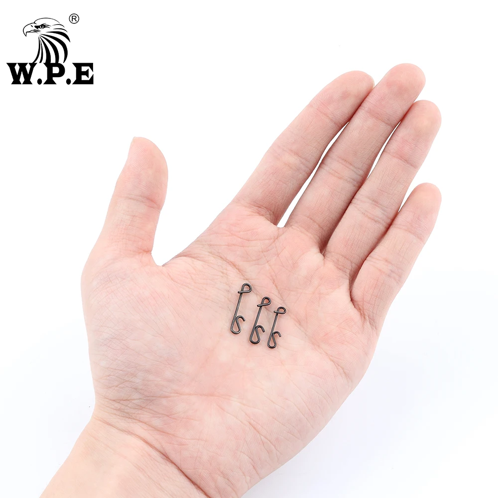 W.P.E-30/50 Uds.-1 lote de envoltura giratoria de pesca, accesorios de pesca de acero inoxidable, Conector de pesca, Kit de señuelo, anzuelo de pescado - imagen 4