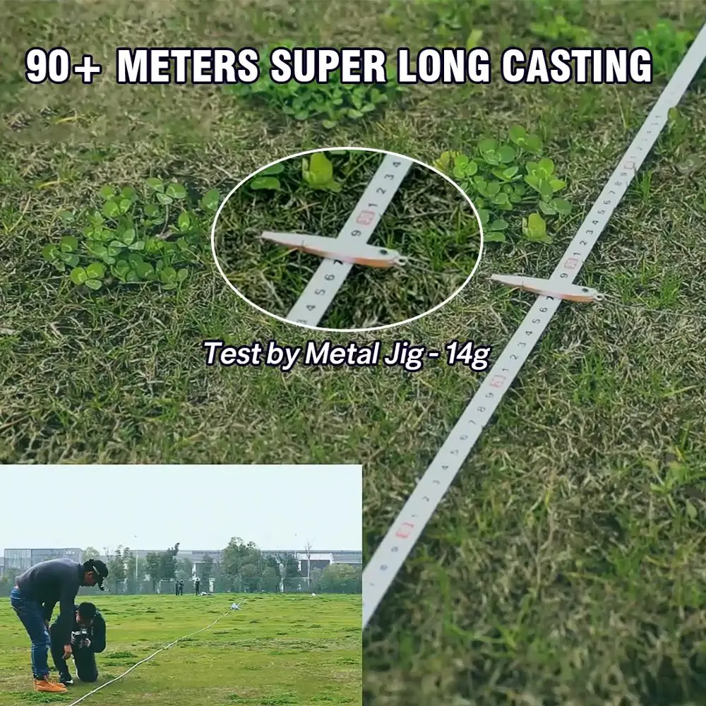 SeaKnight-carrete de pesca Baitcasting serie FALCON/FALCAN2, 7,2: 1 8,1: 1, ultraligero, 190g, potencia máxima de arrastre, 18lb, fundición larga - imagen 4