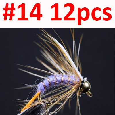 12pcs Purple Size 14