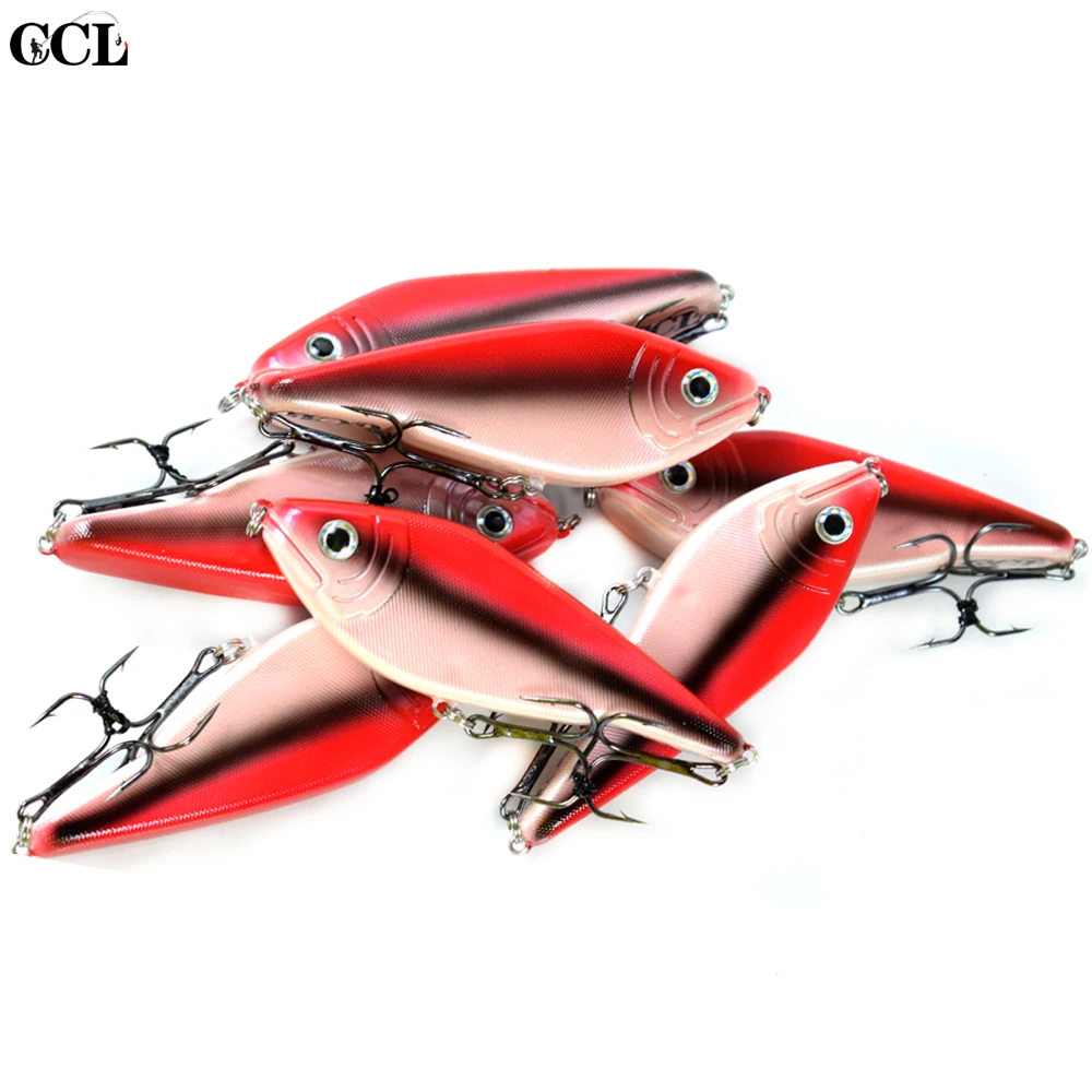 CCLTBA-Señuelos de Pesca de lubina, cebo de plástico duro, cuerpo de 90mm y 26g, Jerkbait Swimbait, suspensión de Lucio, Musky - imagen 5