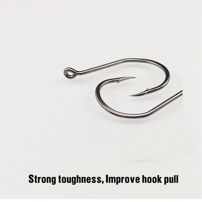 Anzuelo de pesca KESFISHING 1/0 2/0 3/0 4/0 20 piezas anzuelos de acero rico en carbono para pesca en mar con señuelo suave - imagen 4