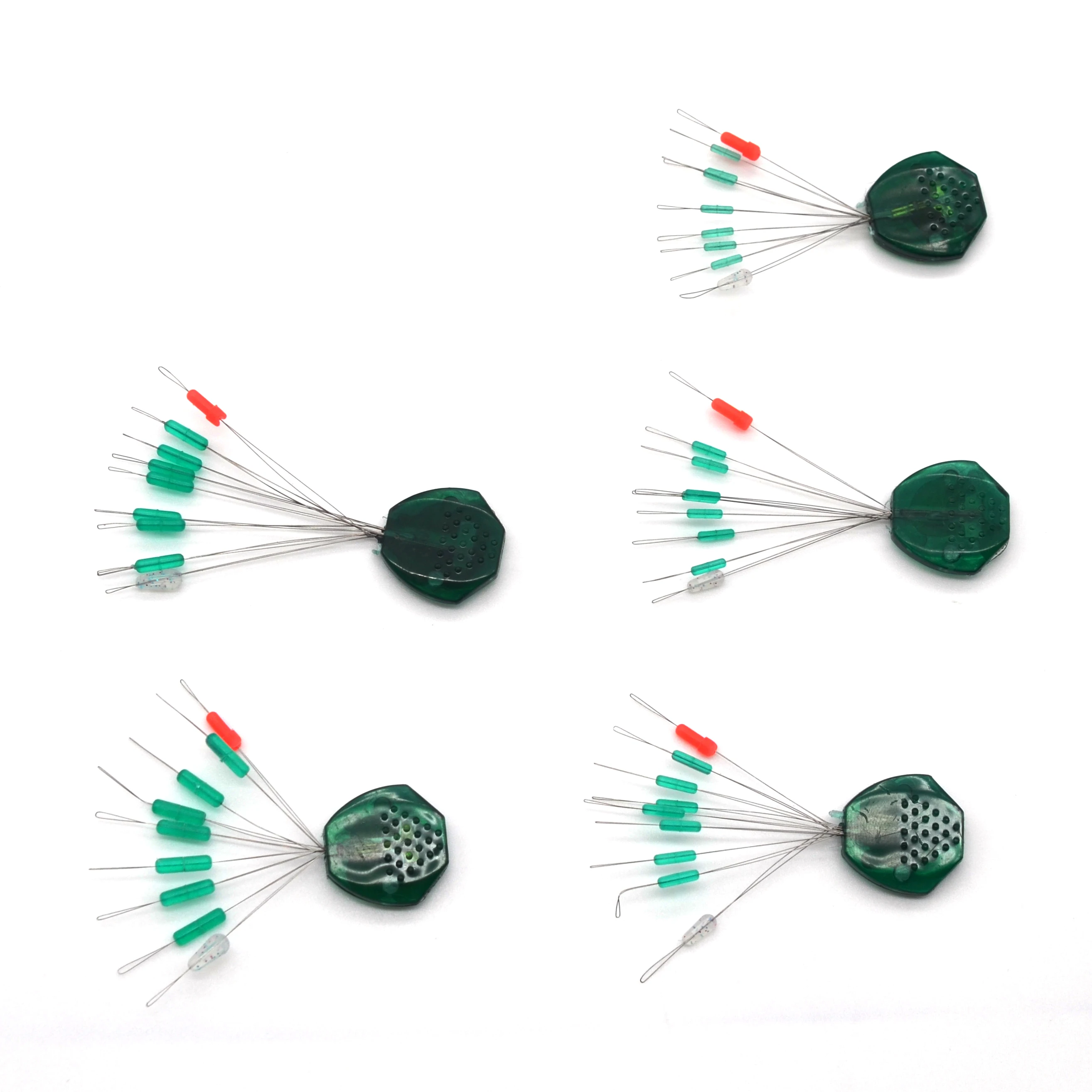 MNFT 216 Uds 24 grupos flotador de pesca Bobber tapón de goma frijoles espaciales flotador de goma cilíndrico línea de plomo detiene frijoles espaciales - imagen 4