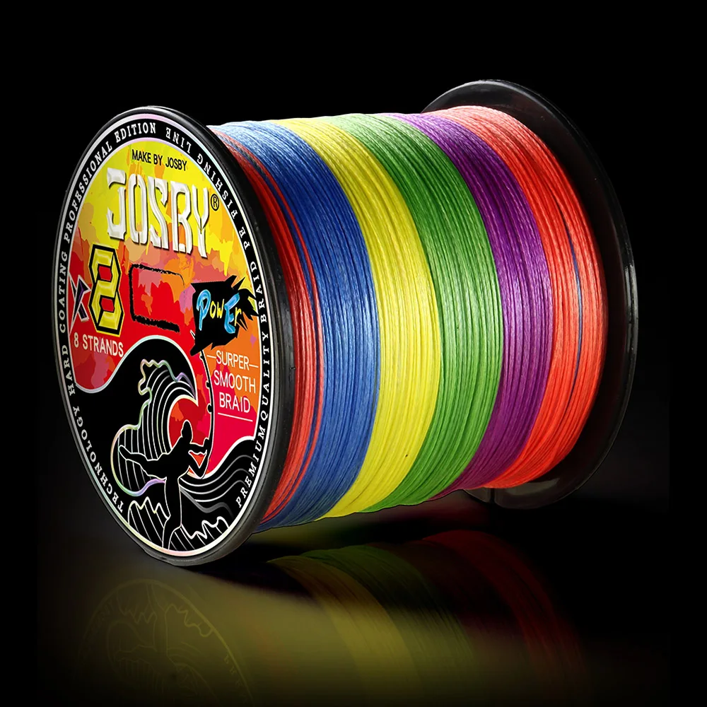JOSBY-sedal de pesca de 4/8 hebras, 300M, 500M, multifilamento japonés, 100%, PE 2021, accesorios superfuertes, aparejos resistentes - imagen 5