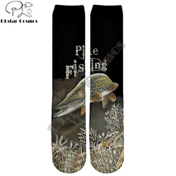 PLstar Cosmos Calcetines de pesca 3D lucio Unisex hasta la rodilla