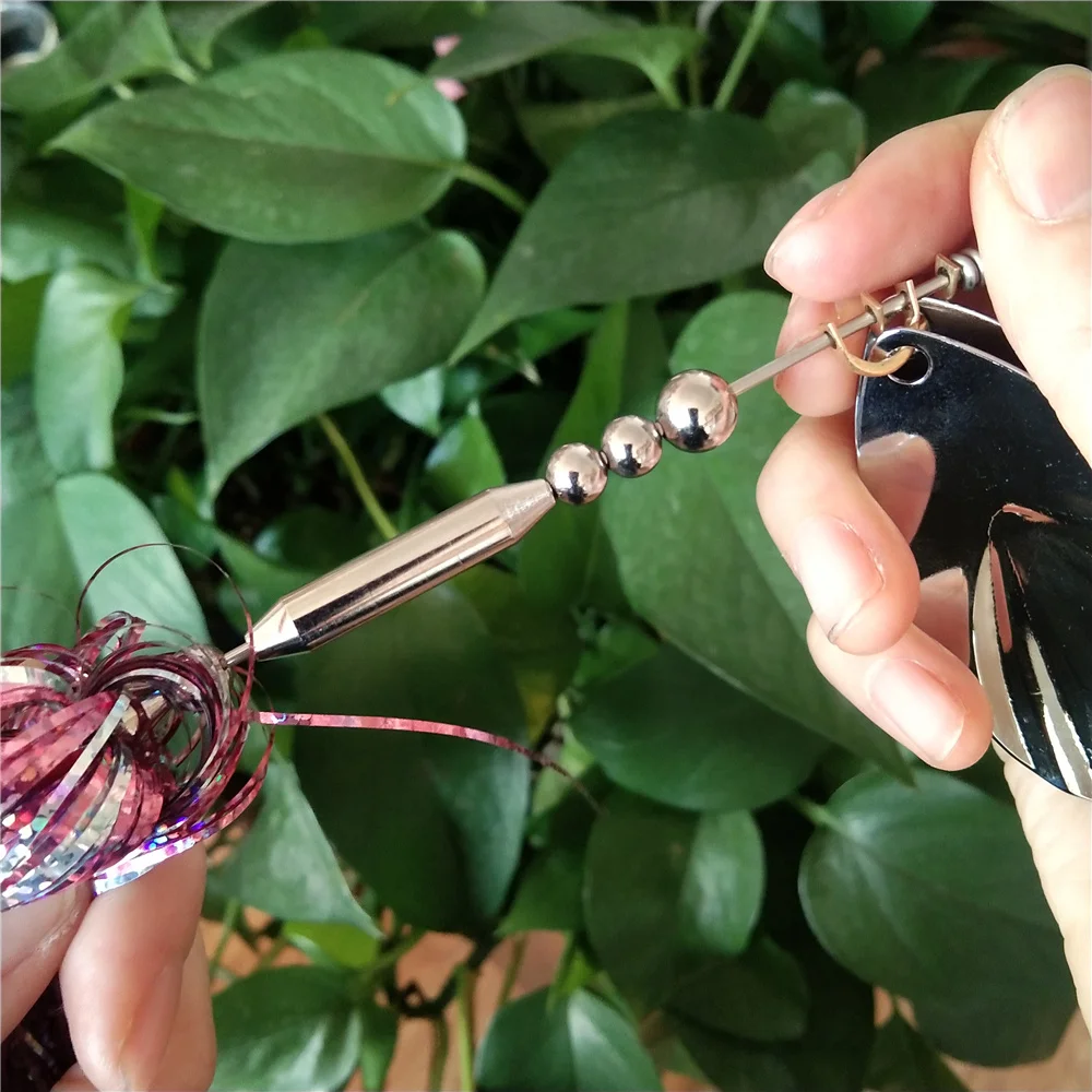 Swolfy-Cebo giratorio Artificial para pesca, cebo de 24cm, 42g, cuchara de Metal Topwater, cebo para lubina, 1 unidad - imagen 2