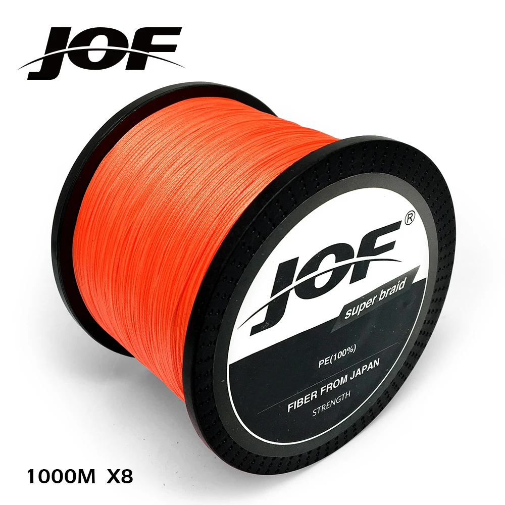 JOF-sedal de pesca trenzado, 1000M, 8 hebras, superfuerte, Japón, multifilamento, 100% PE, 22-78LB - imagen 4