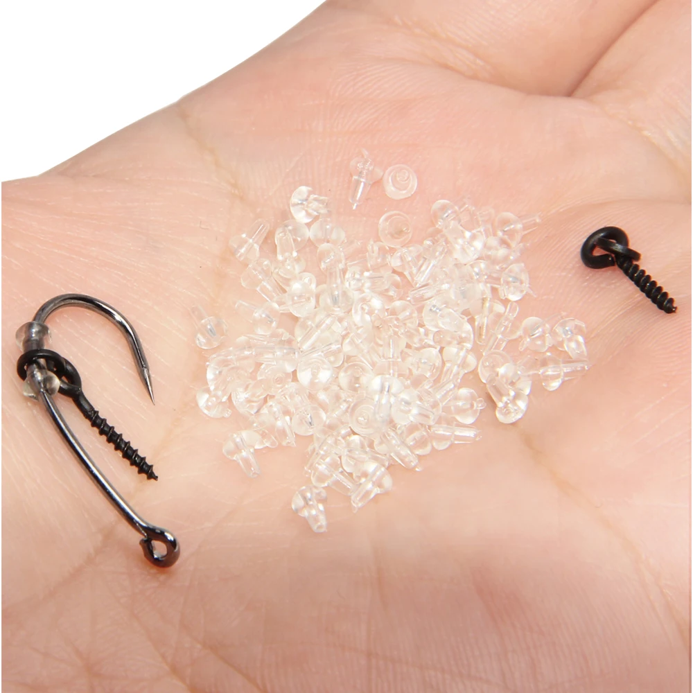 Anzuelo de pesca de carpa, accesorios de pesca de carpa, soporte de tope, aparejos de pesca de carpa, 200 Uds. - imagen 5