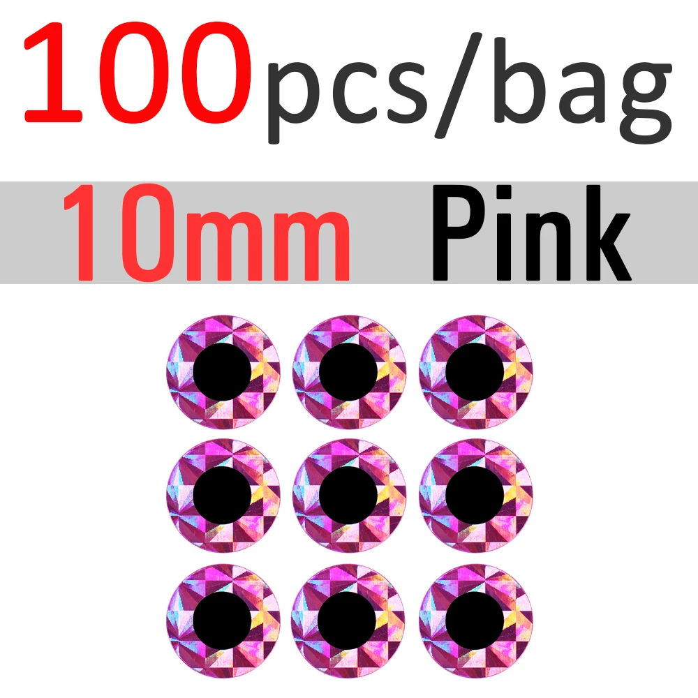 10mm Pink 100pcs