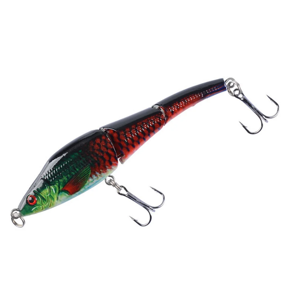 Señuelo de pesca flotante de varias secciones, cebo Artificial de plástico, Crankbait para curricán, señuelos duros, 10cm, 8,9g, 1 unidad - imagen 4