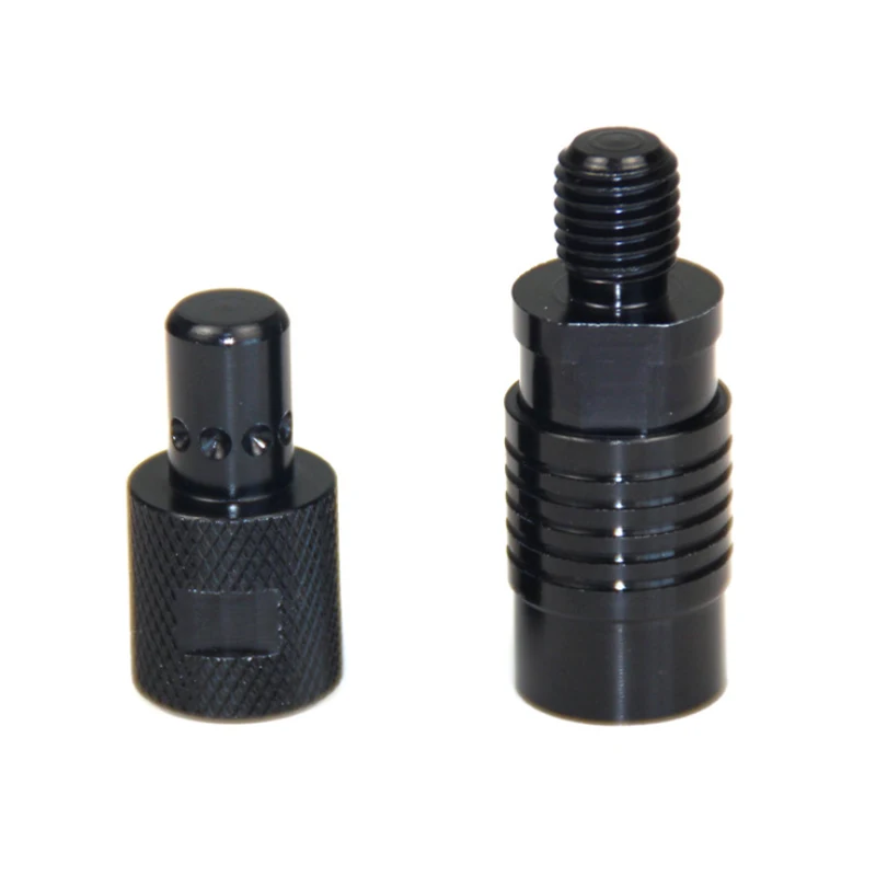 Adaptador de soporte de aleación de aluminio, conector roscado M3/8, soporte de enchufe de tierra, herramienta de pesca, accesorios de alarma de pesca de carpa - imagen 4