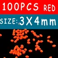 100pcs red 3x4mm