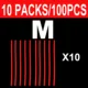 10packs Red M