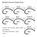 Shirmp fly hook 9251