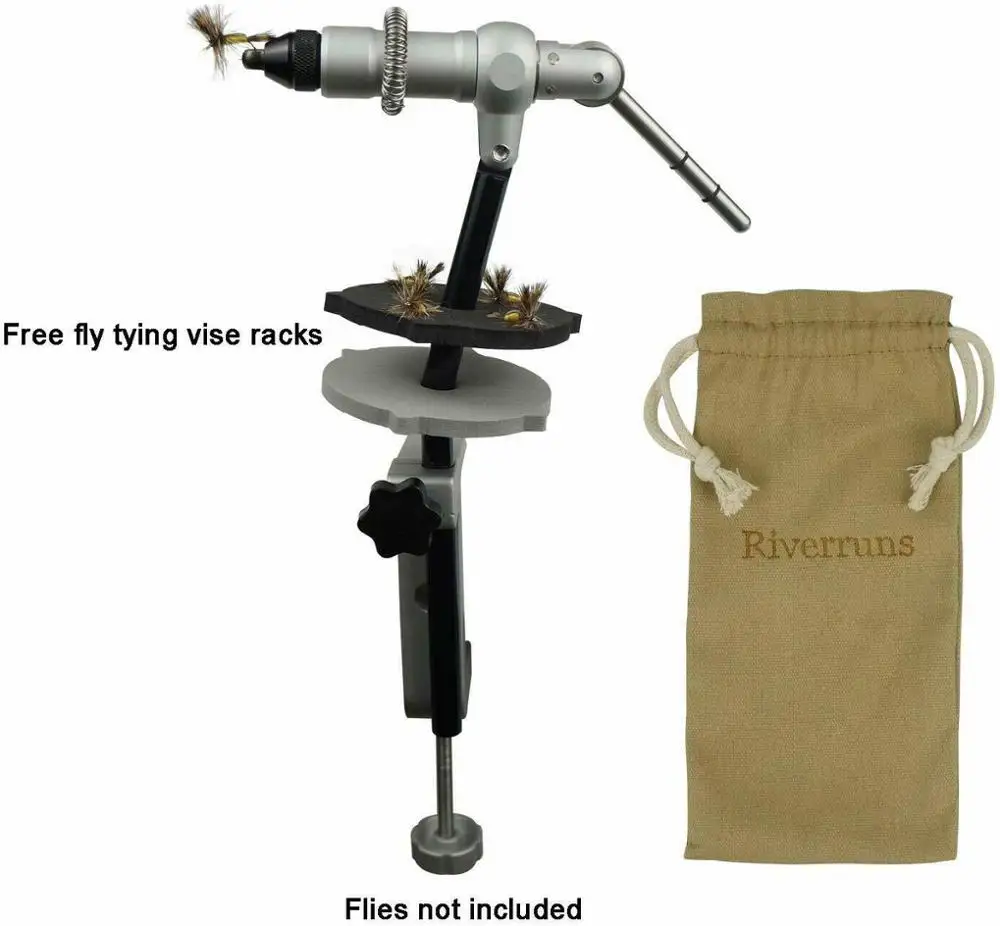 Aventik-tornillo de aluminio de calidad, herramientas de atado de moscas con soporte de bobina de ajuste de una mandíbula, herramienta de medio enganche - imagen 2