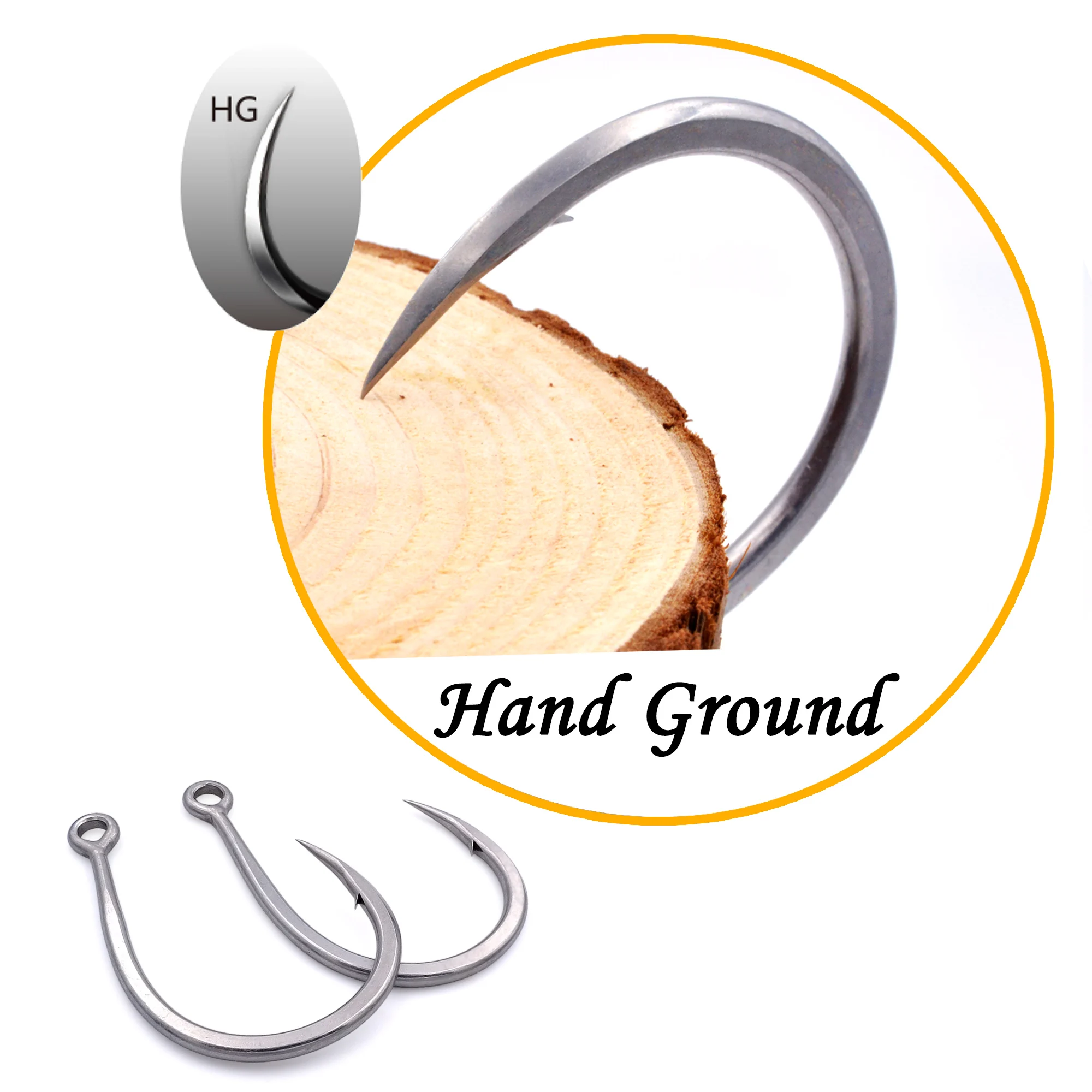 AQUAMAN HG-anzuelos de pesca para agua salada, anzuelos de pesca de plantilla lenta para señuelo de mar, 1 paquete, Envío Gratis - imagen 3