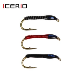 Moscas Buzzer ICERIO Flash Attack para Pesca de Trucha