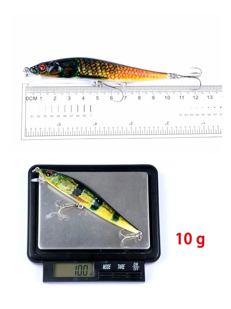 Señuelo de pesca de 4 colores, conjunto de Señuelos de Pesca de 10cm/10g, conjunto de series de pintura, cebo falso, cebo biónico, cebo duro, lápiz de pesca de carpa - imagen 3