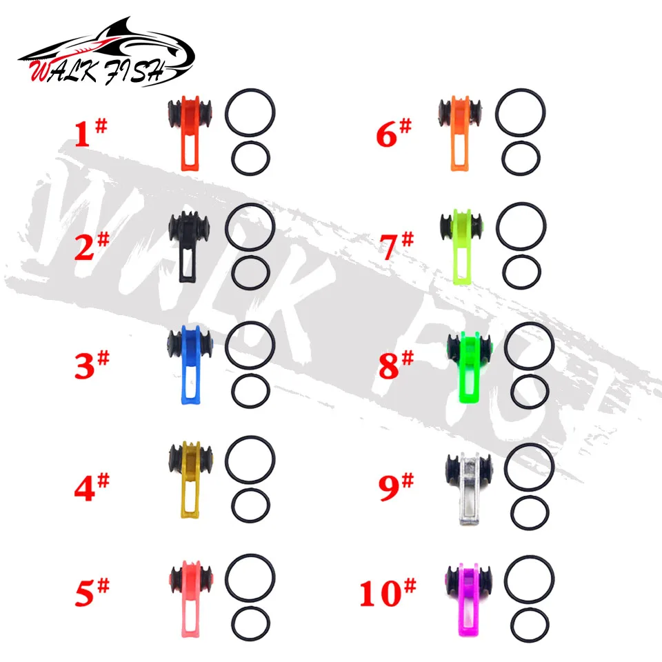 WALK FISH-anzuelo de pesca de plástico, 10 unidades, soporte para caña de pescar, señuelo de pesca, Chub, carpa, aparejos de pesca fáciles - imagen 2