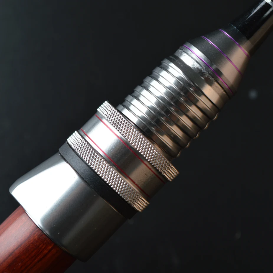 Caña de pescar giratoria de carbono de 1,8 m, diseño de madera roja de fundición, 1-5g/2-7g de potencia UL L, 2 puntas de caña, 2 secciones, aparejos de caña de señuelo ultraligeros - imagen 5