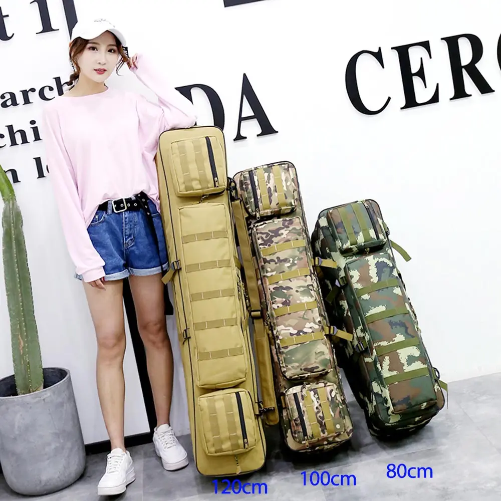 Bolsa de pesca Oxford de 3 capas para hombre, bolso de hombro para caña de pescar, mochila para aparejos, bolso para deporte al aire libre, 80cm/100cm/120cm, XA234G - imagen 5