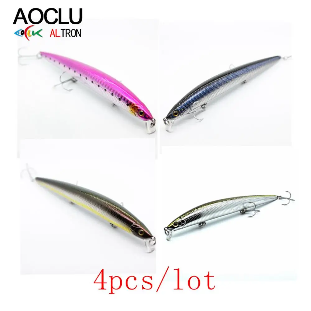 AOCLU-señuelo duro de pesca, anzuelo de pesca de lubina y atún, 150mm, 18,0g, 0,5-1m