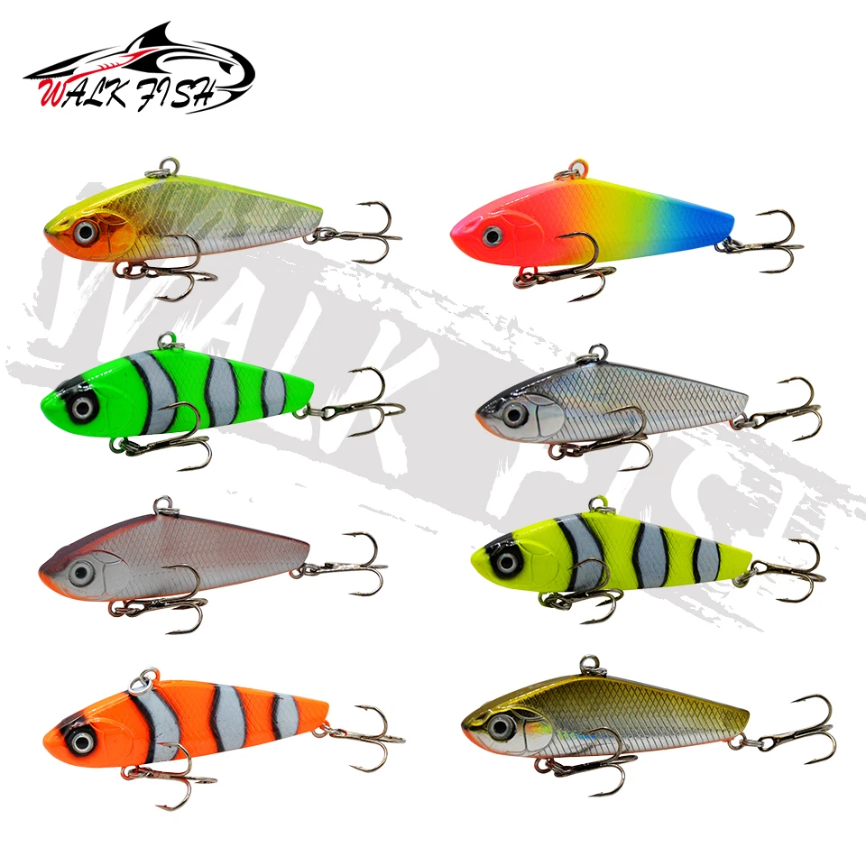 WALK FISH-señuelo de pesca de 5,8 CM, 11G, Vib, Wobblers de hundimiento duro para pesca de Lucio, Crankbaits, cebos de manivela, señuelos artificiales VIB - imagen 5