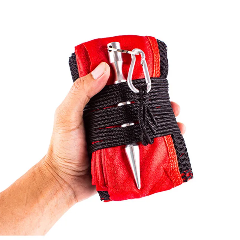 Red de pesca portátil, bolsa de almacenamiento de pescado de secado rápido, para la playa, para peinarse, cangrejo, langosta, cesta antisalto de bolsillo para pescado y camarón - imagen 3