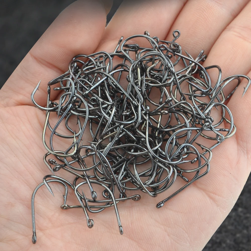 FTK-anzuelos de pesca de carpa con púas de acero inoxidable de alto carbono, paquete químicamente afilado, aparejos de pesca, 3-12 # - imagen 4