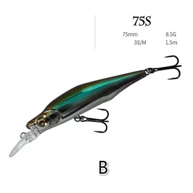 Señuelos de Pesca de piscardo de hundimiento lento, cebos duros artificiales, Wobblers, 75mm/8,5g, 1 ud. - imagen 2