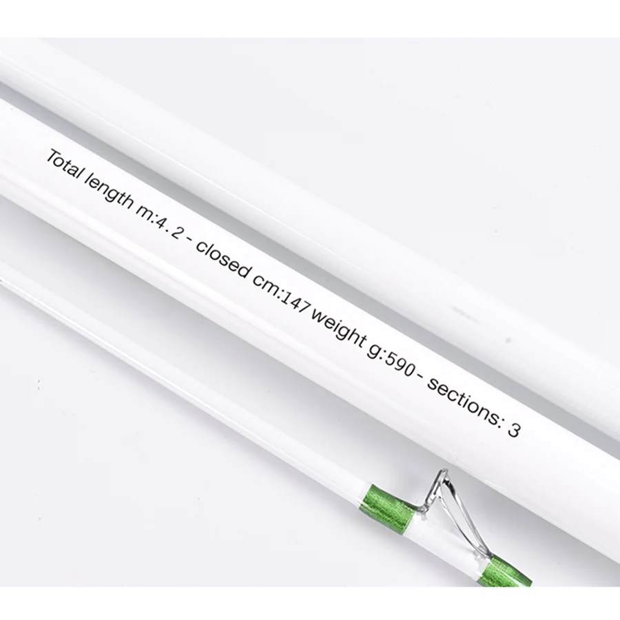Varillas de fundición fibra carbono para Surf, 3 secciones, 4,20 M, 100-300g, 2 unids/lote por paquete - imagen 2