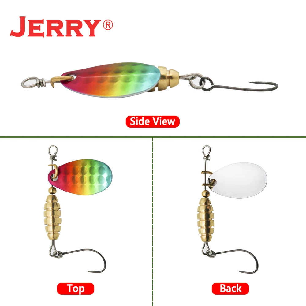 Jerry Spear spinner bait metal ultraligero UL señuelos de pesca spinnerbait perca trucha bajo - imagen 2