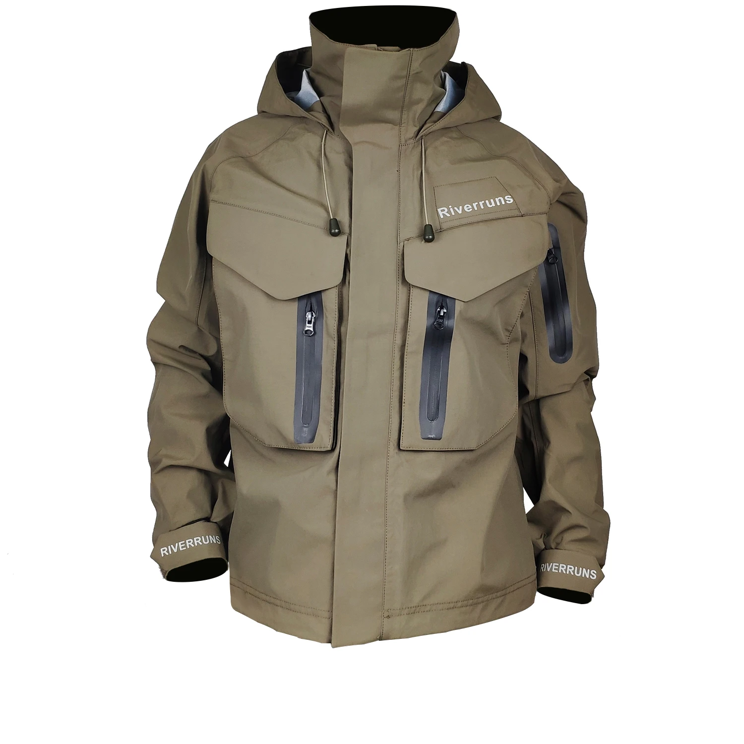 Aventik-Chaqueta de pesca transpirable para hombre, impermeable, para exteriores, ropa de pesca, senderismo, Kayak y caza - imagen 4