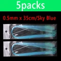 0.5mm 5pks sky blue