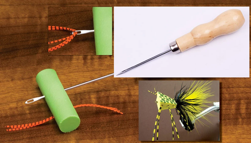 ICERIO-extractor de pierna de Zuddy, herramientas de atado de moscas, señuelos de bajo, rodapié de goma de silicona, 1 ud. - imagen 5